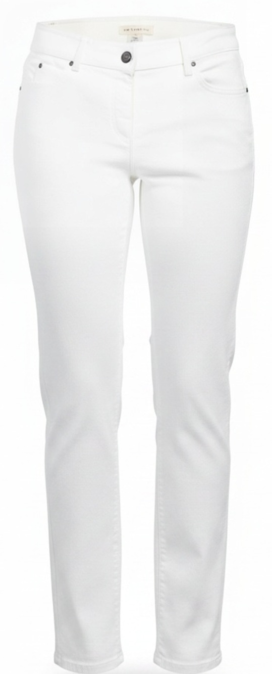 Retrology White Slim Leg Pants Size 12